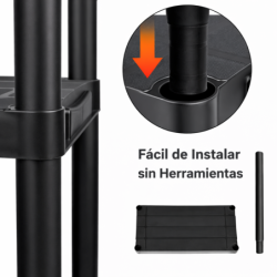 ESTANTERIAS PLASTICO AM-PSR04-Black