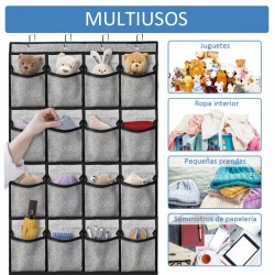 Organizador de Zapatos 28 Bolsillos grandes, para colgar sobre puertas, armarios, Zapatero, Ropa, Ahorra espacio. Botas