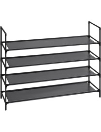 Zapatero de 2 Alturas Estrecho - Organizador de Zapatos y Botas para 8 Pares con Estantería Abierta 99,5x41x28 cm