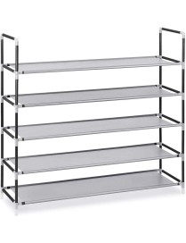 Zapatero de 2 Alturas Estrecho - Organizador de Zapatos y Botas para 8 Pares con Estantería Abierta 99,5x41x28 cm