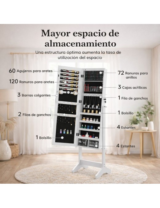 ESPEJO JOYERO AM-JC01-B