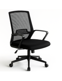 Silla giratoria para Escritorio ergonómica con Soporte Lumbar Ajustable en Malla Transpirable Altura Regulable Oficina