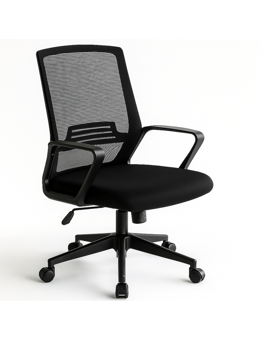 Silla giratoria para Escritorio ergonómica con Soporte Lumbar Ajustable en Malla Transpirable Altura Regulable Oficina