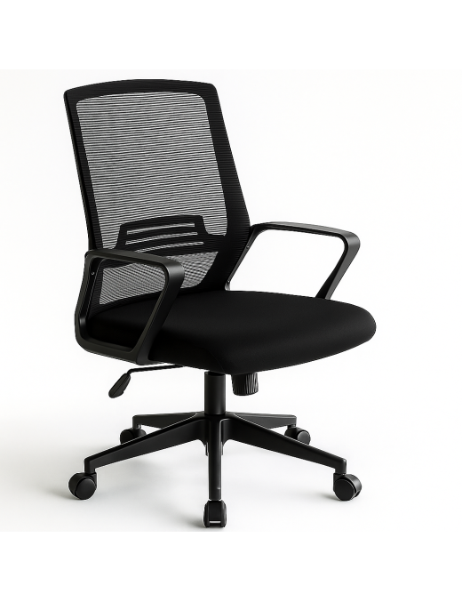 Silla giratoria para Escritorio ergonómica con Soporte Lumbar Ajustable en Malla Transpirable Altura Regulable Oficina