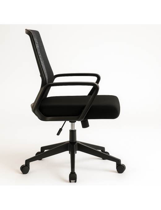 Silla de Oficina Ergonómica Giratoria con Soporte Lumbar Ajustable y Malla Transpirable - Altura Regulable