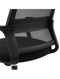 Silla de Oficina Ergonómica Giratoria con Soporte Lumbar Ajustable y Malla Transpirable - Altura Regulable