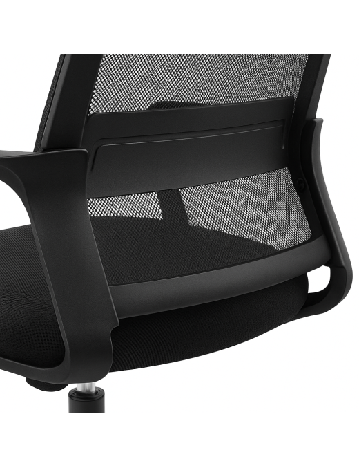 Silla de Oficina Ergonómica Giratoria con Soporte Lumbar Ajustable y Malla Transpirable - Altura Regulable
