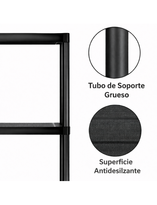 ESTANTERIA DE PLASTICO AM-PSR511-Black