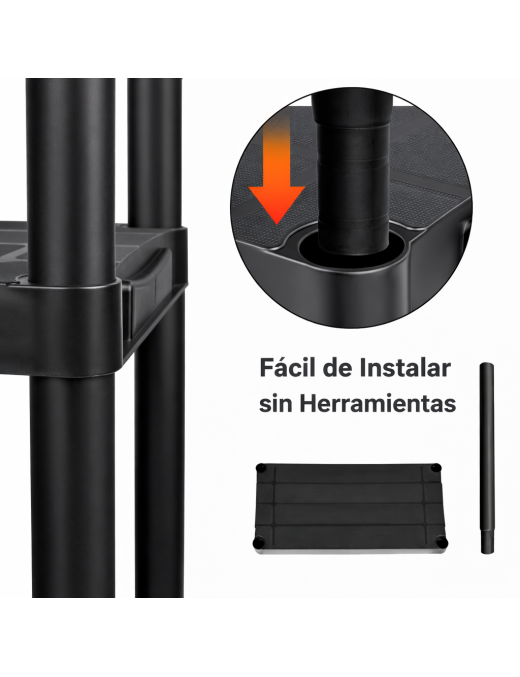 ESTANTERIA DE PLASTICO AM-PSR511-Black