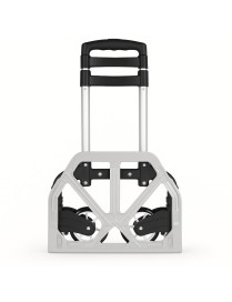 Carretilla de Mano Portátil Plegable y Extensible con Ruedas - Carro de Transporte Aluminio Ligero con Cuerdas de Goma