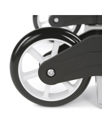 Carretilla de Mano Portátil Plegable y Extensible con Ruedas - Carro de Transporte Aluminio Ligero con Cuerdas de Goma