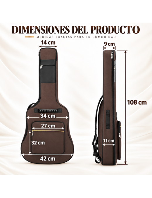 FUNDA GUITARRA AM-GB01-BROWN