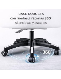 Silla Gaming Ergonómica Reclinable con Cojín Lumbar y Cervical - Altura Ajustable y Reposabrazos Acolchados