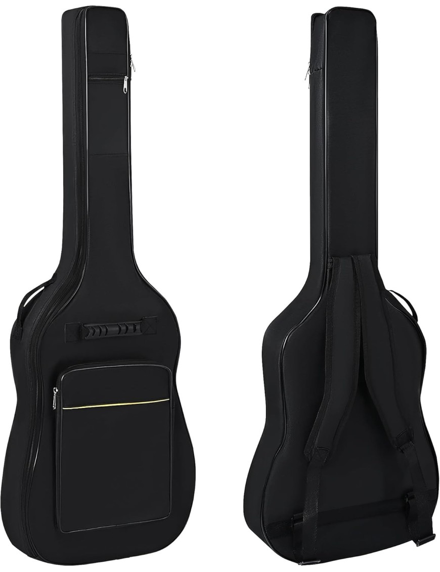 Funda para Guitarra T-Lovendo AM-GB01-Brown/Black Acolchada con Asas y Mochila