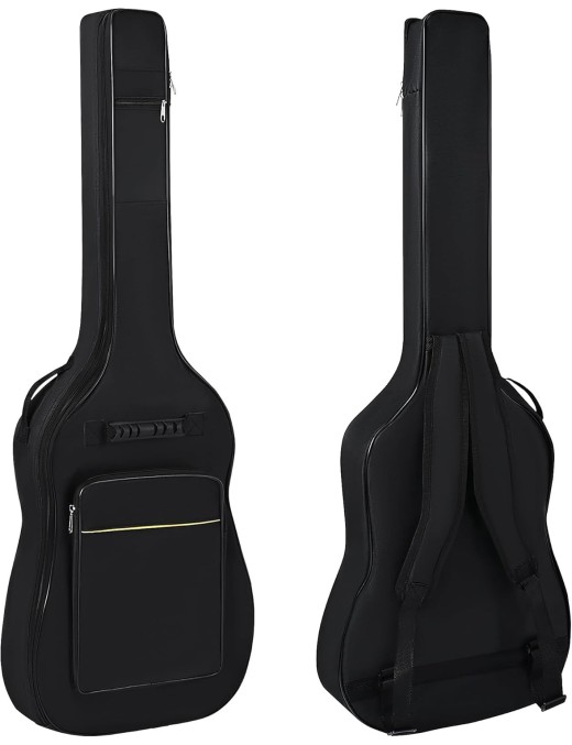 Funda para Guitarra T-Lovendo AM-GB01-Brown/Black Acolchada con Asas y Mochila