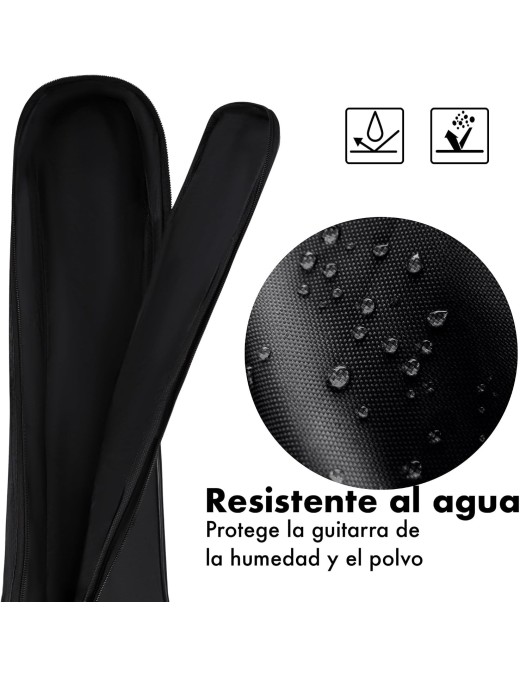 Funda para Guitarra T-Lovendo AM-GB01-Brown/Black Acolchada con Asas y Mochila