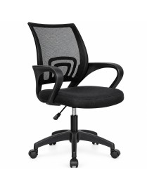 Silla Oficina Ergonómica T-LOVENDO con Soporte Lumbar y Respaldo Malla Transpirable - Altura Regulable con Ruedas Antiarañazo