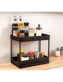 Pack 2 Estantes Organizadores T-Lovendo para Bajo Fregadero y Armario de Cocina con Ganchos