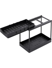 Pack 2 Estantes Organizadores T-Lovendo para Bajo Fregadero y Armario de Cocina con Ganchos